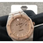 AP Royal Oak Iced Out Two-Tone 15400SR.OO.1220SR.01 Master Replica 1:1 - Image 3