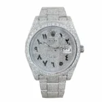 Rolex Datejust 126300 “Iced Out Arabic Dial” Super Clone Quality