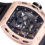 Richard Mille RM 52-01 Tourbillon “Skull” Dial Rose Gold Detailed Replica - Image 3